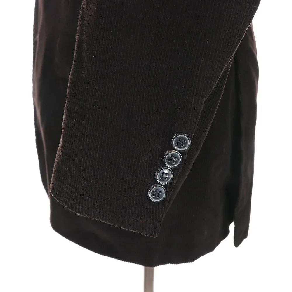 Z Zegna Dark Brown Corduroy Sport Coat Blazer